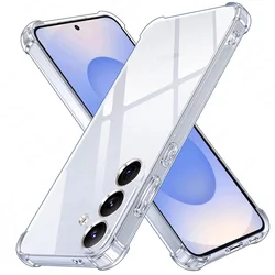 Anti - Yellow Transparent Shockproof Soft Back Phone Case with Bumper for Samsung S26 FE (Transparent)
