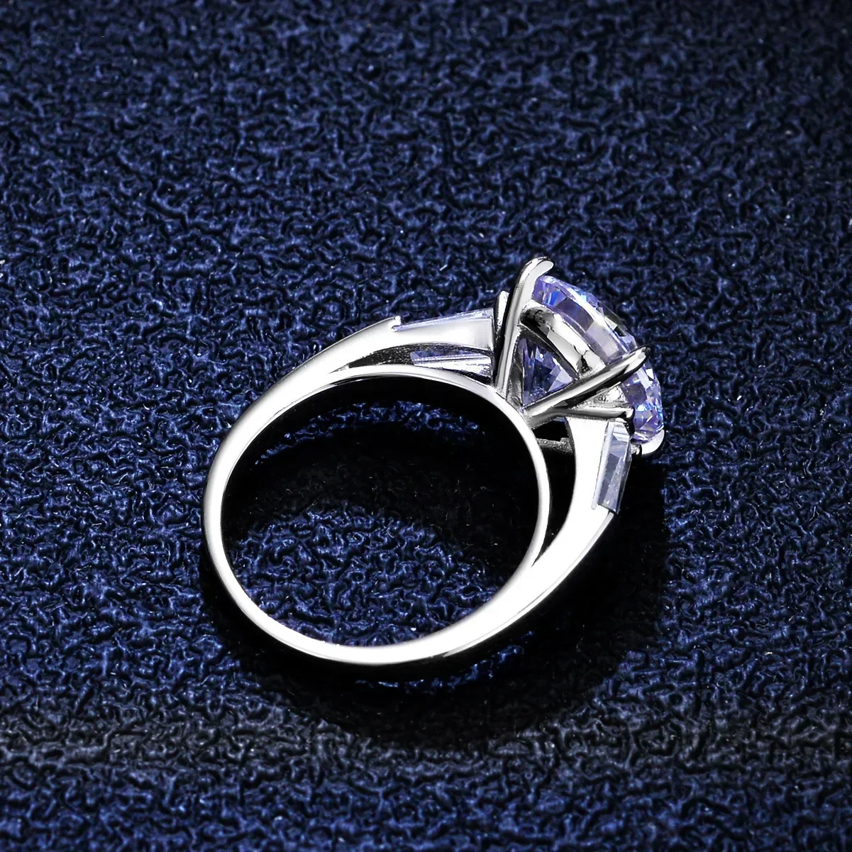 Real Platinum Pt950 Marriage Ring 5CT Genuine Moissanite Diamond Women Wedding Anniversary Ring Promise Love Forever Jewelry