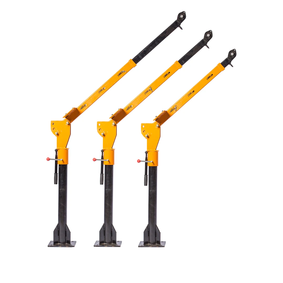

Heavy Duty Manual truck crane dump pickup mounted hydraulic 500kg 1T for car