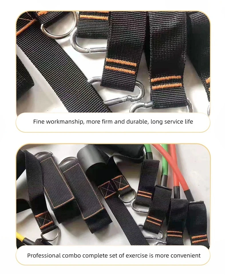 Description Picture 5 of item11pcs Pull Rope, Resistance Bands, Portable Fitness Equipment, Ankle Strap, Chest Expander, Elastic Exercise Band