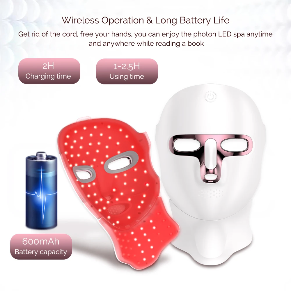 Rechargeable LED Photon Mask