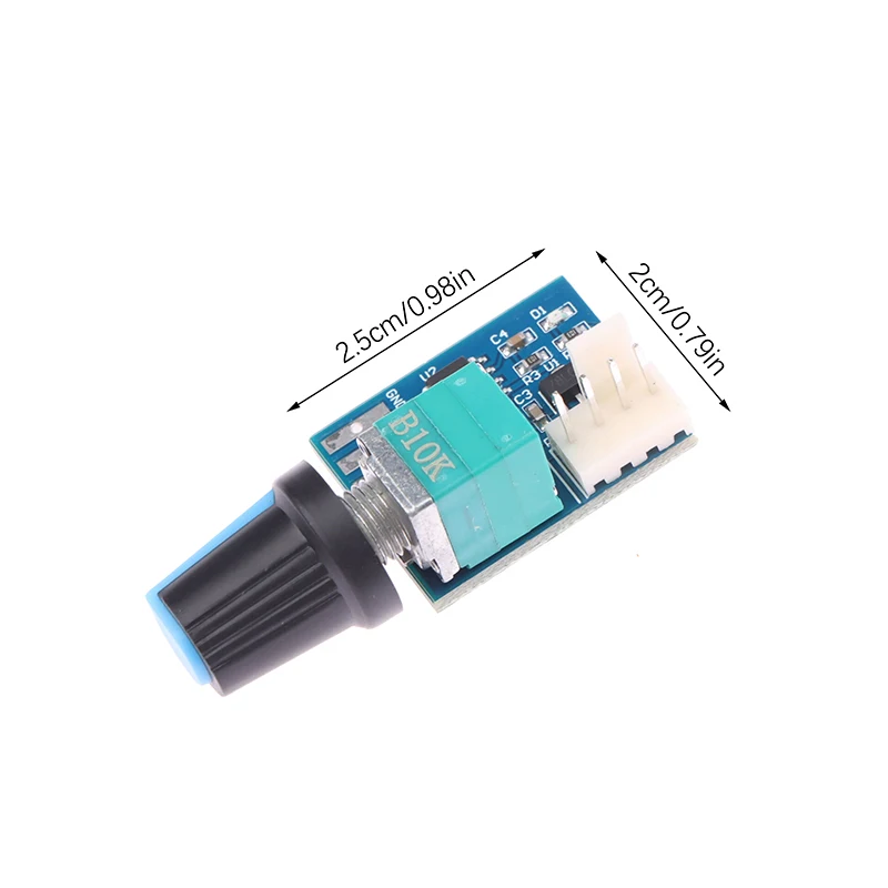 DC 12V Single Channel Fan Speed Controller PWM Speed Controller 25KHZ Motor Control With Rotary Potentiometer To Adjust 4Pin