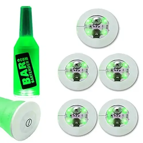 LED Luminous Coaster Set - Light-Up Drink Mats for Parties and Celebrations