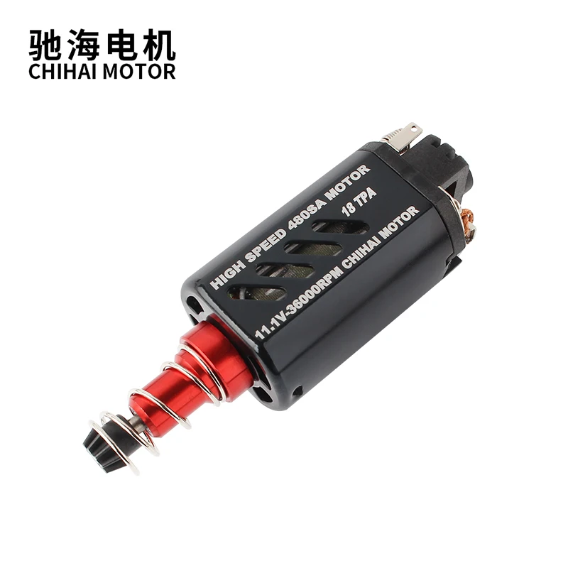 Chihai 모터 CHF-480SA-18TPA XWE M4 AEG 젤 블래스터 장난감 용 장축 36000rpm 고속 Airsoft 모터
