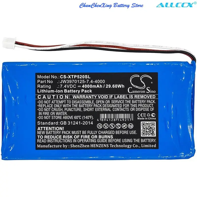 

Cameron Sino 4000mAh Diagnostic Scanner Battery for XTOOL P52