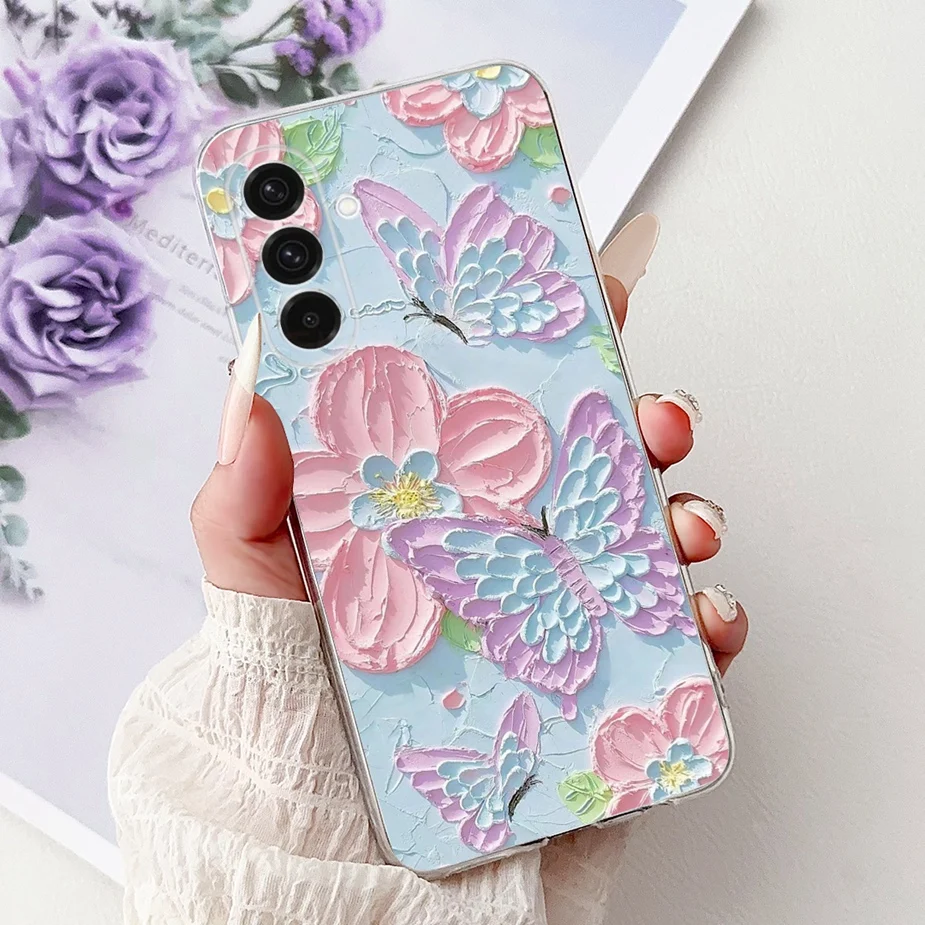 Fashionable Painted Soft Silicone Case – Stylish Protective Cover