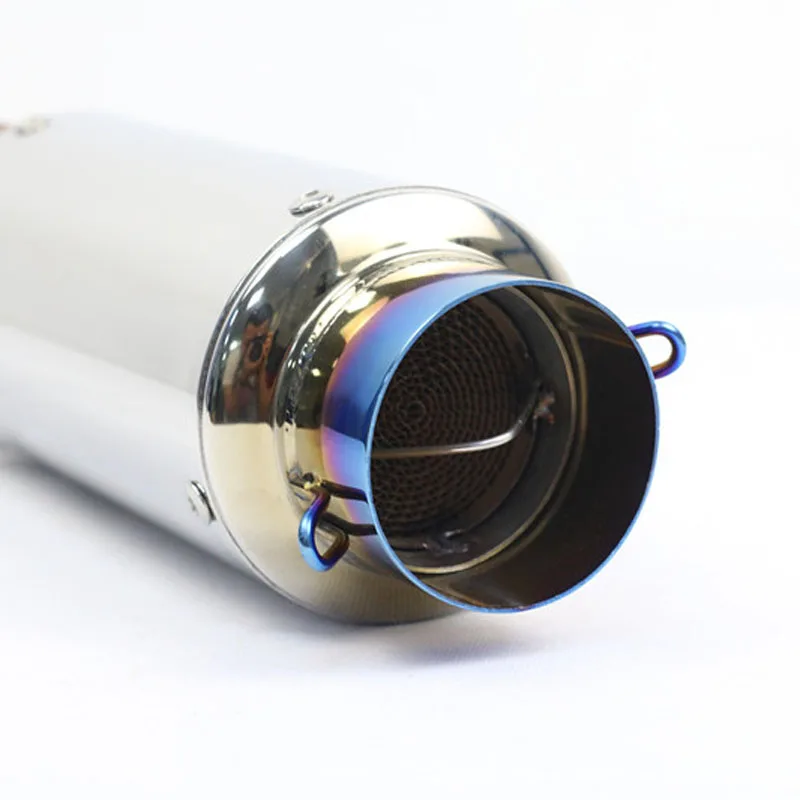 Alconstar- 51mm/60mm 입구 오토바이 배기 머플러 촉매 DB 킬러 이동식 DB 킬러 소음기 소음 제거기 레이스