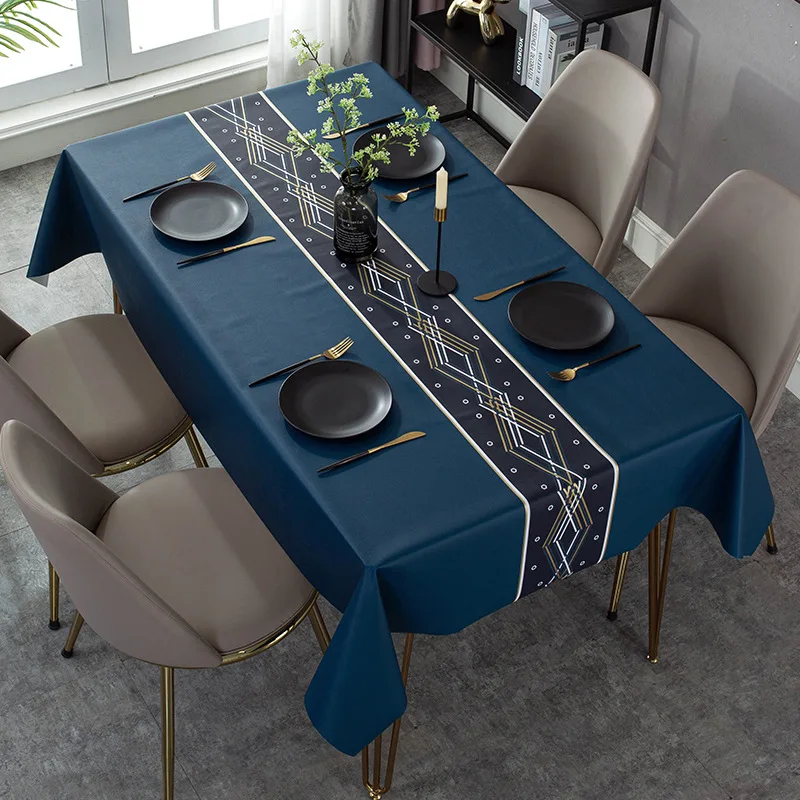 Modern Dark Series Printing Waterproof Table Tablecloth Wedding Decoration Rectangular Coffee Tables Cover Picnic Blanket 4