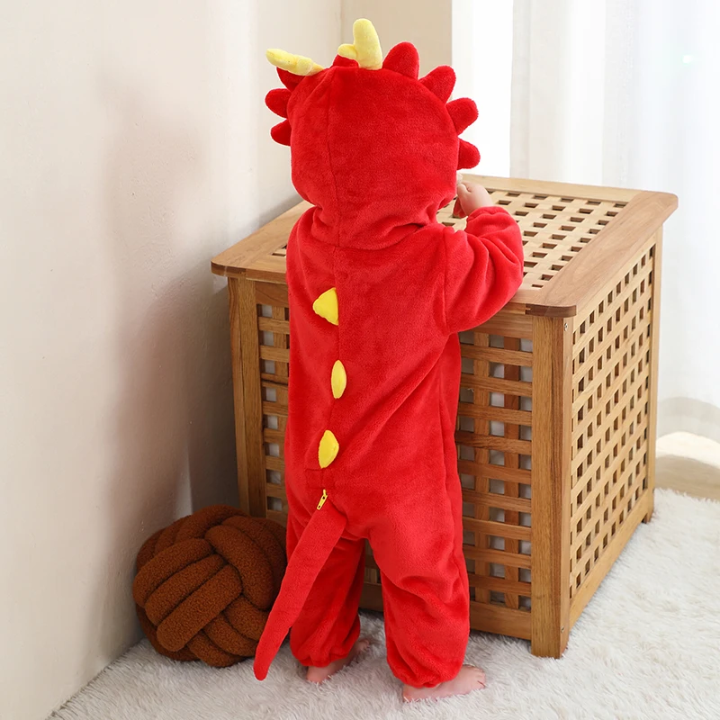 어린이 잠옷 동물 드래곤 유니콘 로파 비비  Rompers 겨울 Kigurumi 의상 소녀 소년 작업복 Onesie  점프 슈트