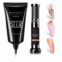 Makartt Nail Rhinestone Glue Gel for Nails, 30g Super Strong Adhesive Gel for Nail Gem, Jewels ,Glitter,Crystals Beads Diamonds