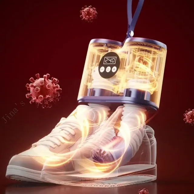 Portable Moisture Removal Boot Dryer Auto Off Intelligent Timer Shoe Heater with Adjustable Rack Shoes Deodorizer X7XA 4
