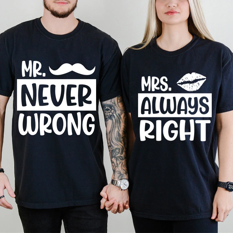 

Футболка с надписью «Mrs Always Right» и коротким рукавом