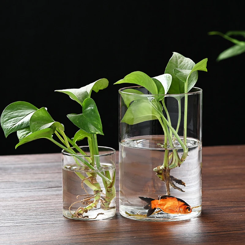 6.5x6/8/10/15/18cm Glass Cylinder Vases For Wedding Centerpieces Cylinder Vase Floating Candle Holders For Tealight Home Decor 5