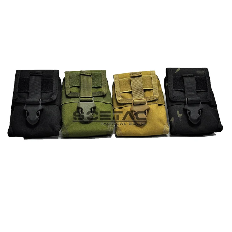 

SOETAC EDC Molle Tactical Bag Purse Outdoor Waterproof Waist Fanny Pack Phone Pouch Buckle Camping Hunting Waist Bag