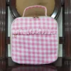 Wholesale Baby Girl Ruffle Plaid Lunch Box Travel Daypack Todder Outdoor Portable Kids Children Back To School Checked Bag 2