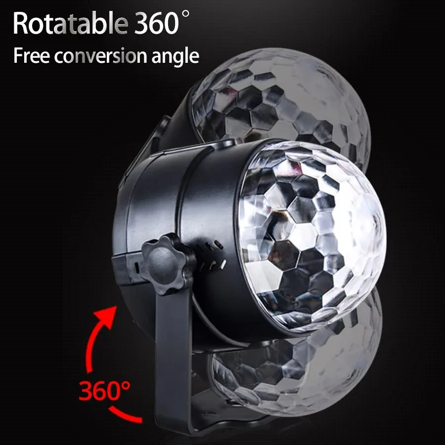 RGB Led 디스코 나이트 라이트 스트로브 램프 홈 파티 클럽 바 댄스 크리스마스 선물 무대 조명 효과 사운드 활성화 EU USB