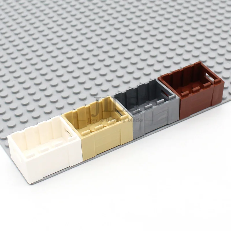 Moc 30150 빌딩 블록 컨테이너 상자, 손잡이가 있는 3x4x1 2/3, DIY 벽돌 호환 조립 피규어 친구 장난감, 10 개