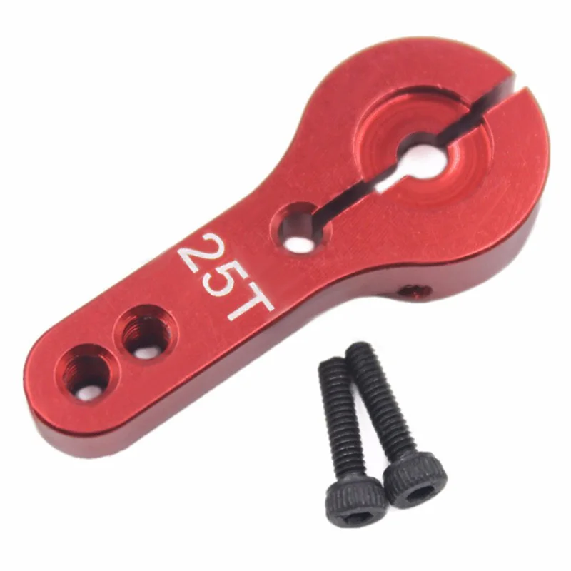 Servo Horn Parts 6Pcs 25T Aluminum M3 Threads Steering Arm High Torque Servos Motors RC Car Plane Boat