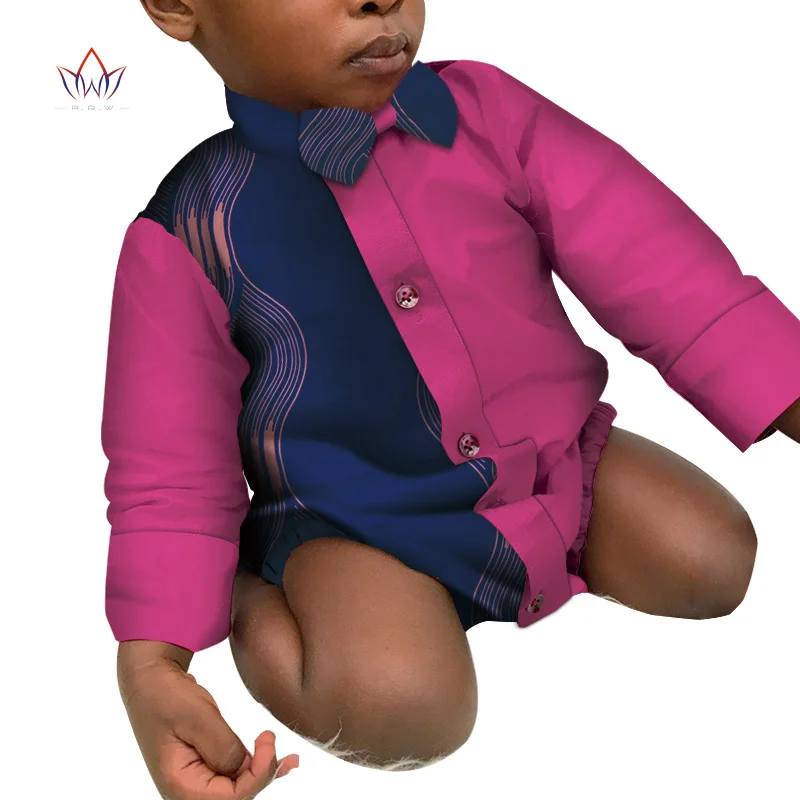 Bintarealwax african baby romper dashiki kids clothes newborn infant boys jumpsuits children s toddler baby clothing