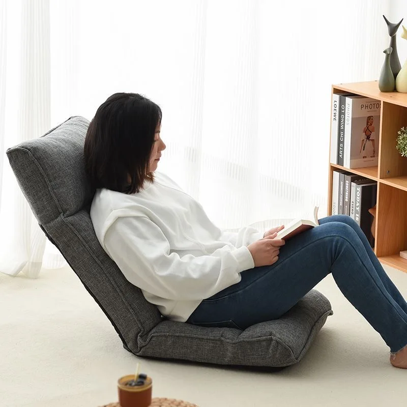 Floor Chair Japanese Style Adult Foldable Multifunctional Leisure Tatami Lazy Sofa Folding Chaise Lounge Soft and Comfortable