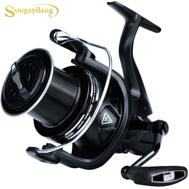 Sougayilang Fishing Reel 10000/11000/12000 Series Surf Fishing Reel Ultra  Smooth Powerful Spinning Reel for