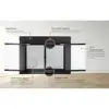 Fireplace Glass Door Clear Black Cabinet Standard Mesh Small 30-37" x 22.5-29.5" with 5" Handles and Alloy Steel Material Alpine 5
