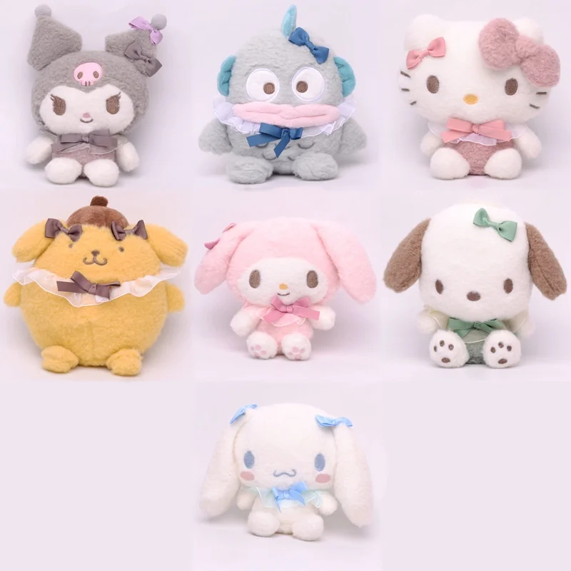

Kawaii Kuromi Japanese Vintage Soft Grey Healing Melody Pochacco Jade Gui Dog Plush Toy Decoration Children My Women Accessories