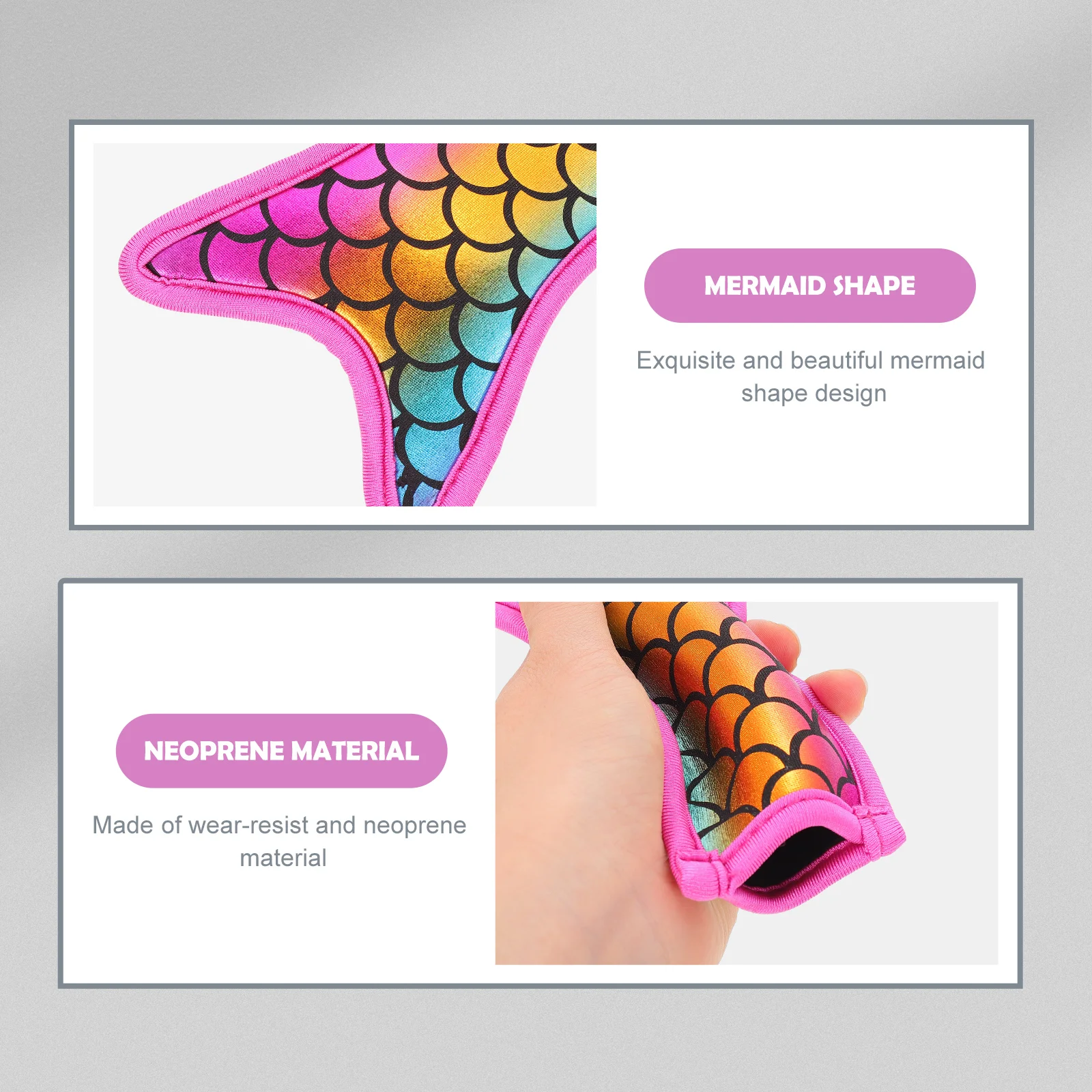 4 Pcs Popsicle Set Mermaid Ice-Lolly Cover Holders popsicle rack popsicle holders sleeves for Kids Popsicles Bag Refrigerator Stick Sleeve Insulated Bags Sleeves