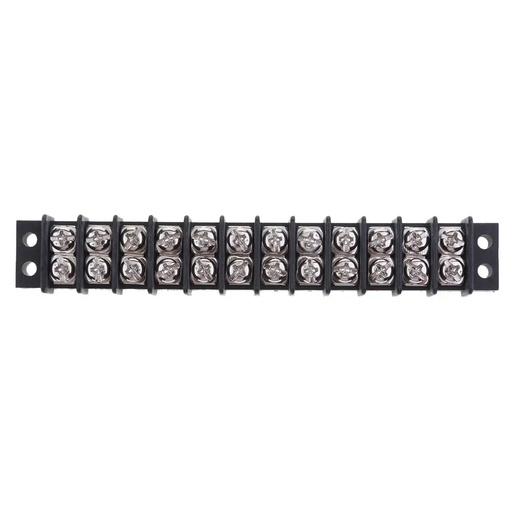 

Marine 12 Gang Type Junction Block with 8-32 Screw Terminals