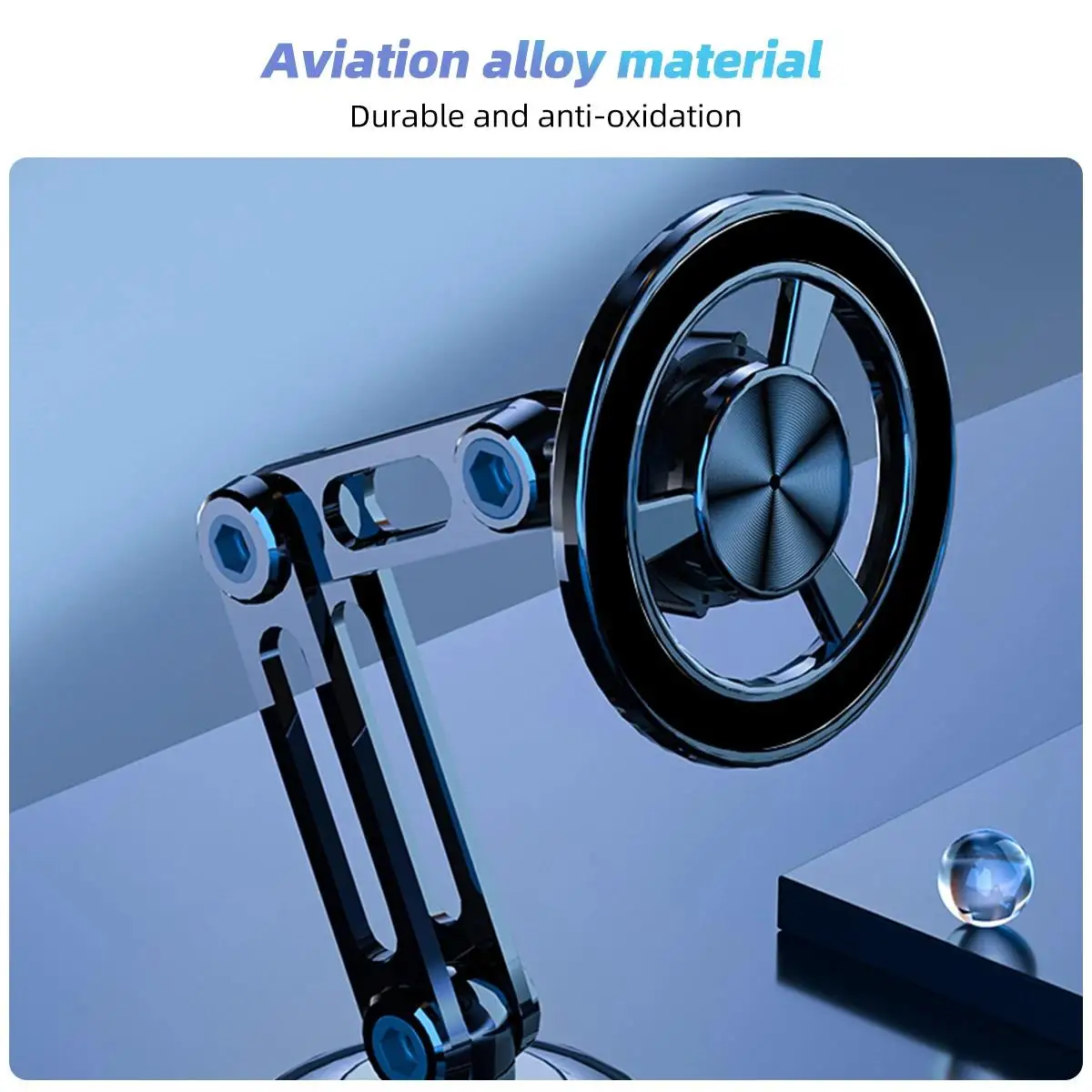 Metal Magnetic Car Phone Holder Foldable Stand