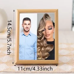 Customized Wooden Photo Frames for Cherished Memories - Unique Holiday Gift Ornaments (Wood -5inch)