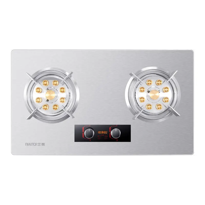 

Household Stainless Steel Nine-chamber Strong Gas Stove Double-head Natural Gas Liquefied Gas Gas Stove