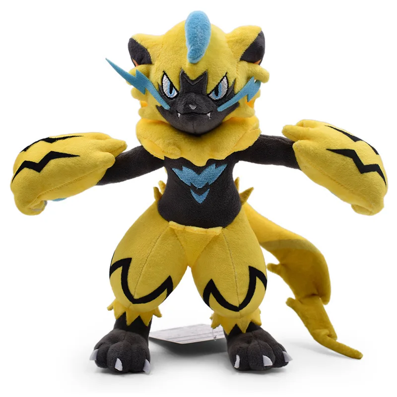 35Cm Zeraora Pokemon Peluche Bambola Anime Ornamento Carino Pokragon Cartone Animato Farcito Peluche Cuscino Regalo Per I Bambini Natale