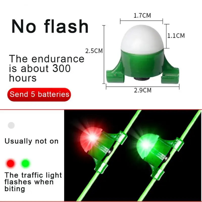 Fishing Rod LED Light,Fish bite Warning Light,Fishing Glow Sticks, Fish  bite Hook Flashing Indicator Light,Fishing Alarm,Night Fishing, Fishing