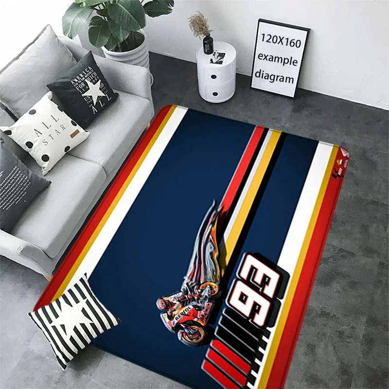 Hallwy Cartpet Marc Marquez 93 Motorcycle Rugs Foot Carpets Entrance Doormat Kawaii Rug Floor Mats Non-slip Home Kitchen Decor 4