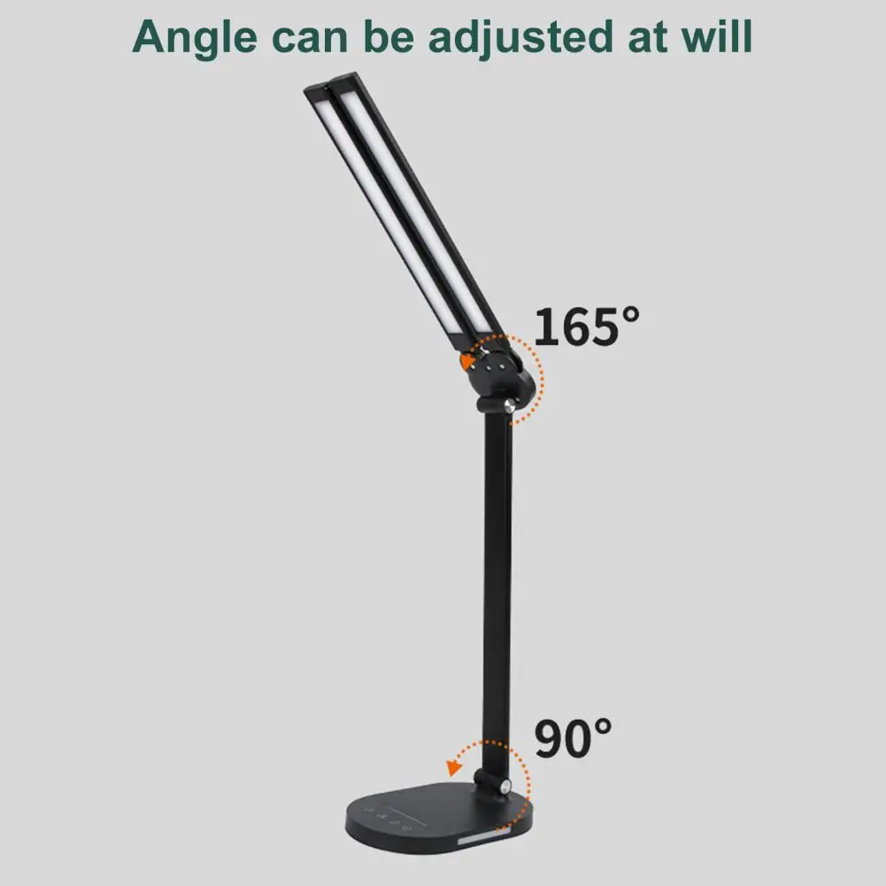 눈부신 유용한 터치 디밍 LED 독서등 책상 조명 3000K-6400K 책상용 램프, 터치 컨트롤 사무용품