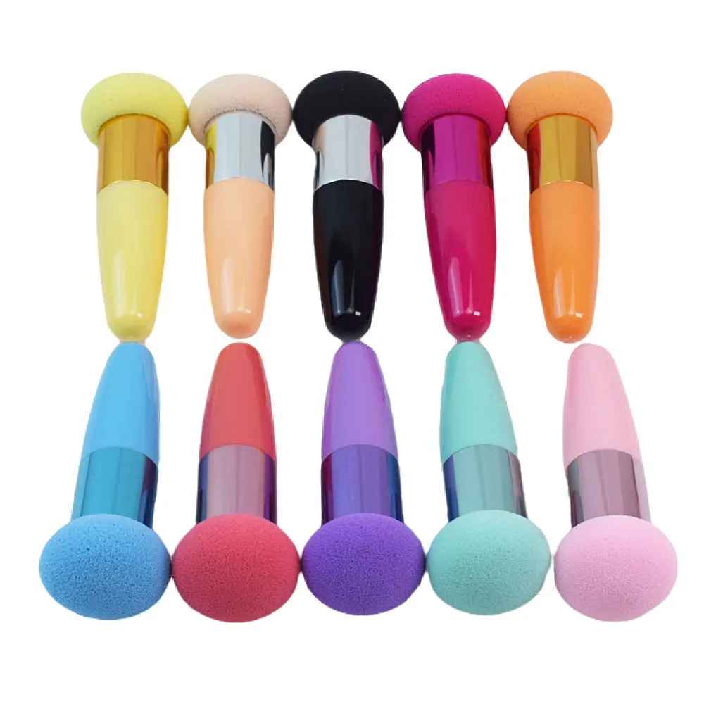 Mushroom Head Makeup Brushes Powder Puff Cosmetic Sponge with Handle Women Fashion Professional Makeup Beauty Tools