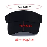 Summer Sun Hats Men Women Cotton Adjustable Visor UV Protection Top Empty Solid Sport Tennis Golf Running Sunscreen Baseball Cap 2