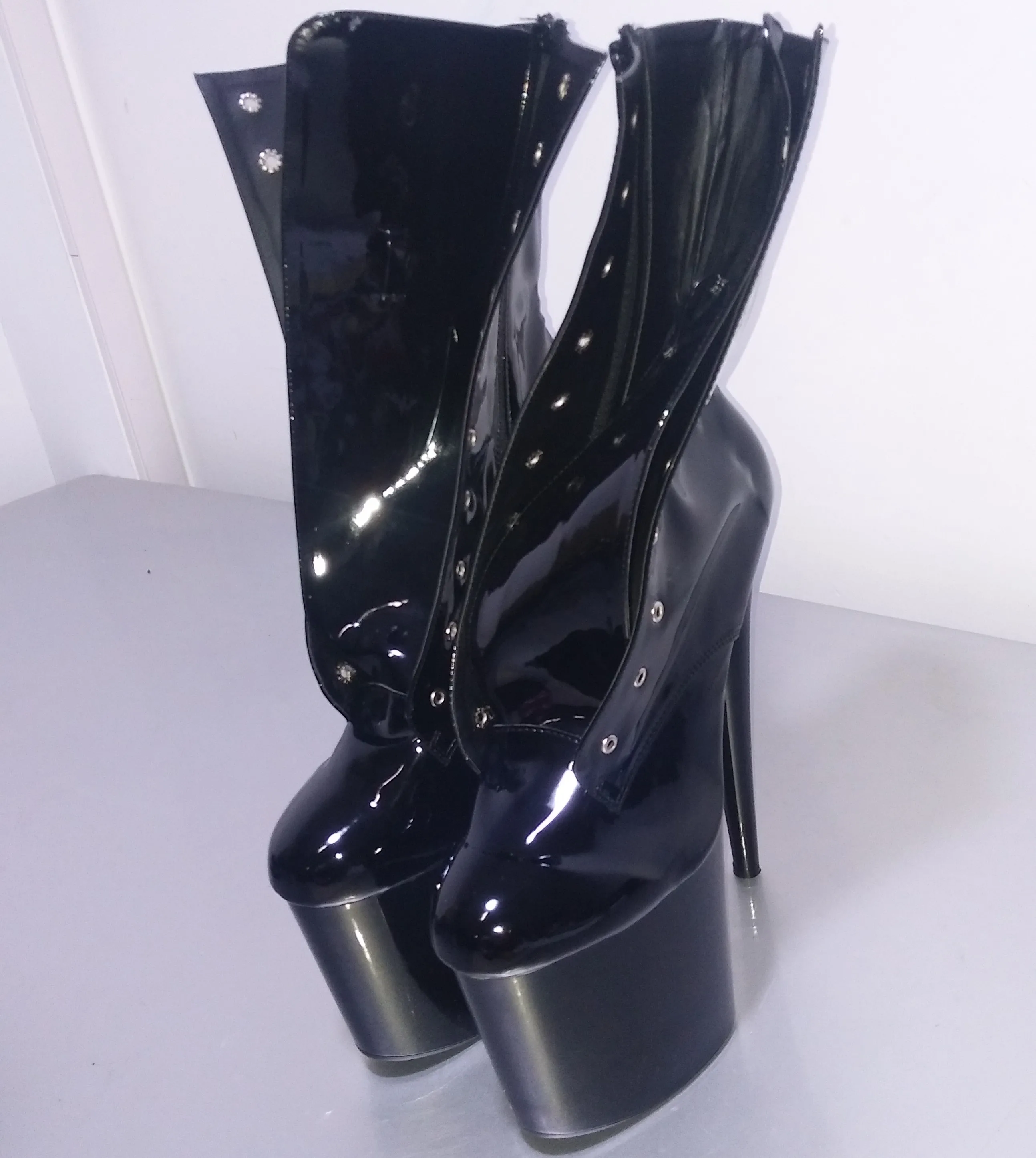 Models sexy 13-15-17cm super high heels, fashion soft leather color can be customized dance shoes , large size 34-46
