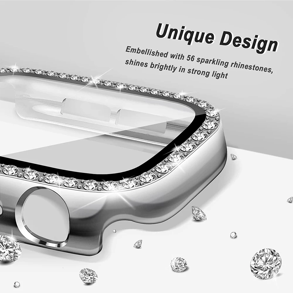 Premium Diamond Bumper Glass + Case Screen Protector
