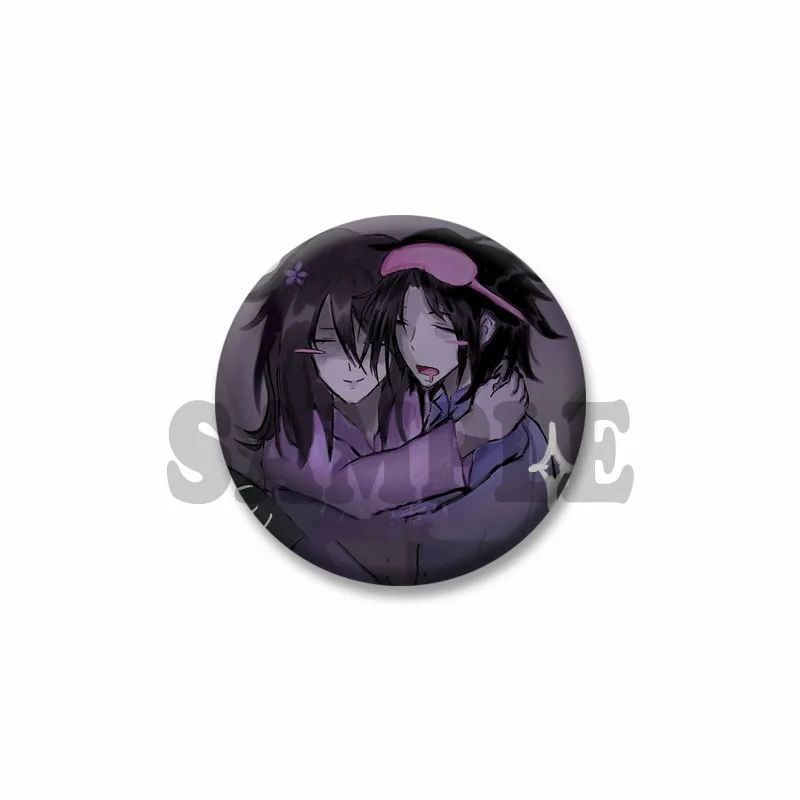 32/58MM Anime Azure und Zwei Zeit Münze Abzeichen Kreative Cartoon Lustige Meme Brosche SPTE Pin auf Rucksack hut Dekor Schmuck Prop Geschenk – Detail 11