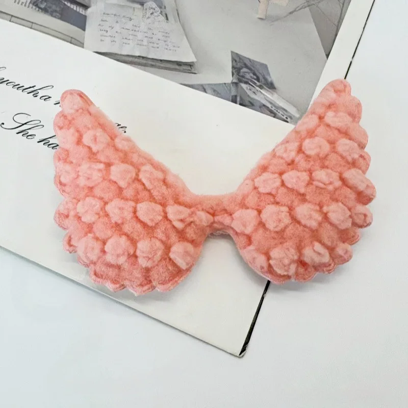 30 Stücke 6,5*4,5 CM Plüsch Engel Flügel DIY Handgemachte Haarspange Zubehör Und Tuch Dekorative Zubehör – Detail 3