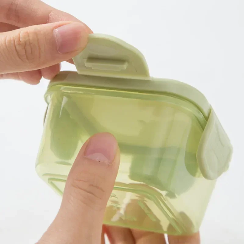 Portable Food Storage Box 4/7Pcs BPA Free Mini Baby Food Storage Containers Baby Learning Dishes Extra Bowl Portable Sealed Storage Boxs Can Microwave
