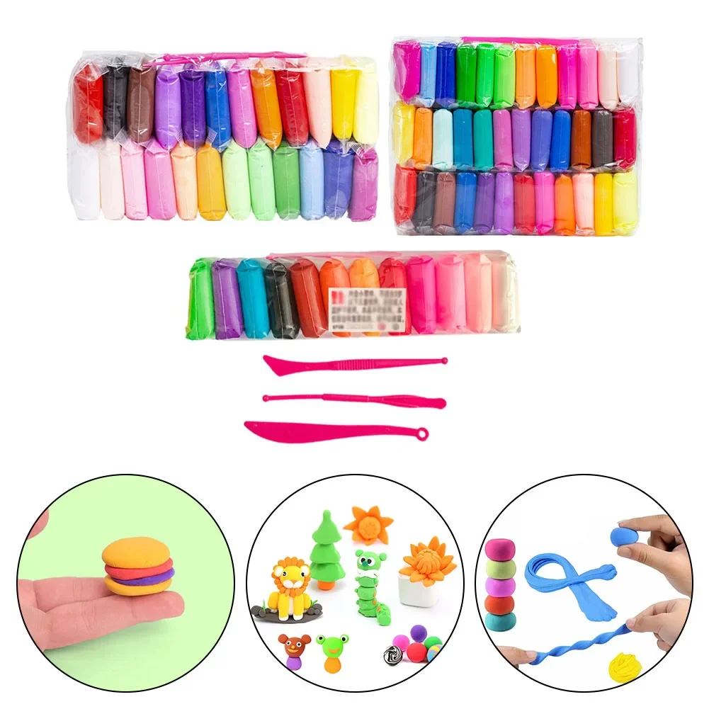 

12pcs 24pcs 36pcs Strong Stickiness Of Clay Of Clay Colour Air Dry Clay Kit Dedicated Oven Kids Adults Toy Modelling