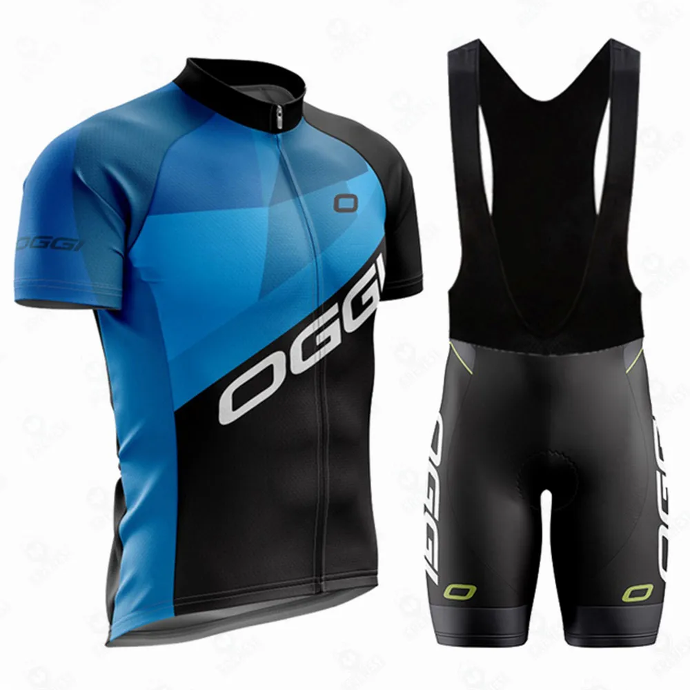 Oggi Sports Pro Team Cycling Jersey Set Uomo Summer Bicycle Mtb Road Shirt Bavaglino Shorts Suit Ropa Ciclismo Maillot Hombre