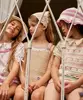 European Girls Dress 2025 Summer Cute Kids Tee Shirts and Shorts Suit Printed Blouse Fashion Children Pricness Dresses 2