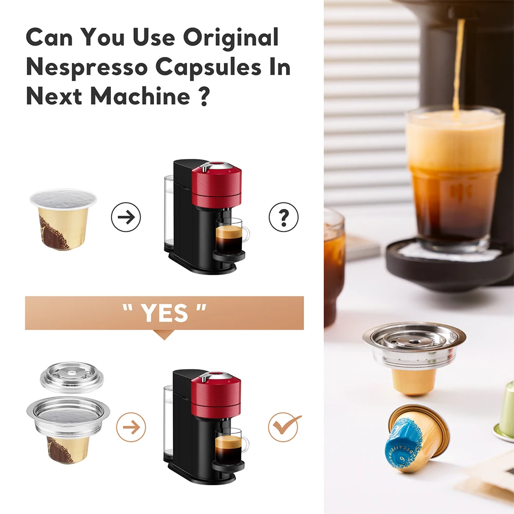 Coffee Pods Adapter Converter DIY Your Coffee Flavor Coffee Pod Converter Coffee Capsule Adapter for Nespresso Vertuo
