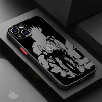 Anime S-Solo Nivelazioni Cassa Del Telefono Per iPhone 16 15 14 13 12 11 Mini Pro Max X XR XSMax 7 8 Plus Opaco Trasparente Della Copertura Posteriore 12