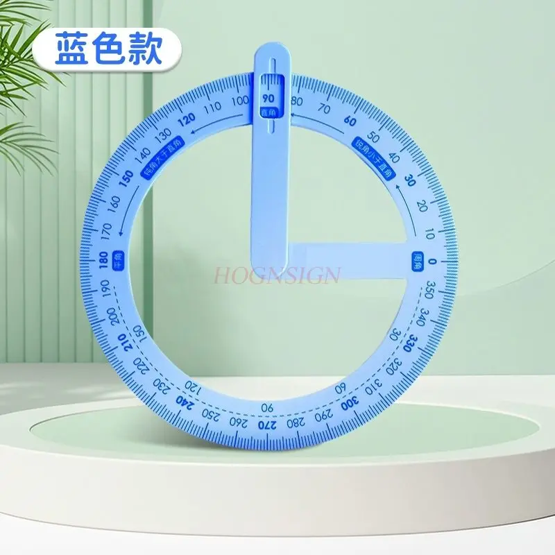 1pcs 360도 활동 각도 교육 도구, 각도기, 다기능 기하학 자, 학생용 각도 자