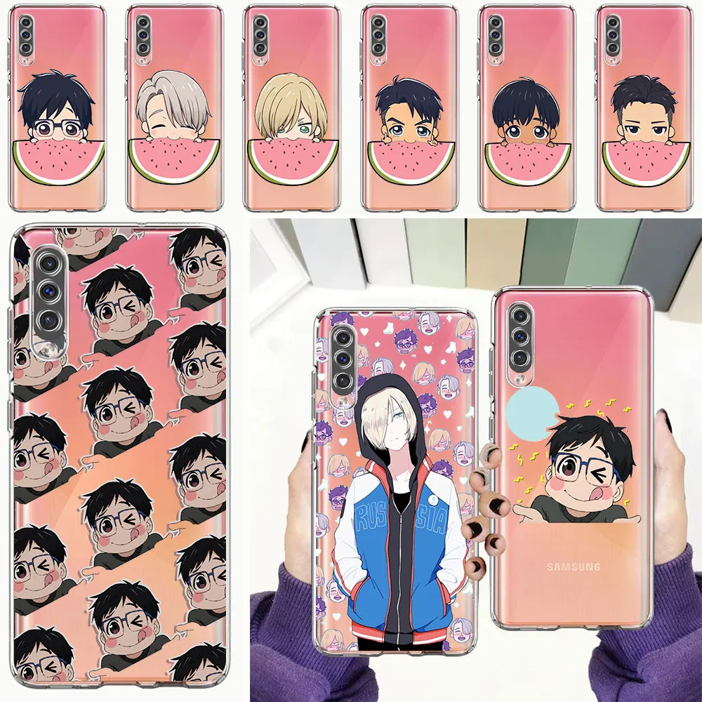 Anime Yuri on Ice Phone Case For Samsung Galaxy A12 A50 A70 A52 A72 A20 A30 A10 A40 A10s A20e A20s A02s A22 A32 5G Clear Cover | Мобильные